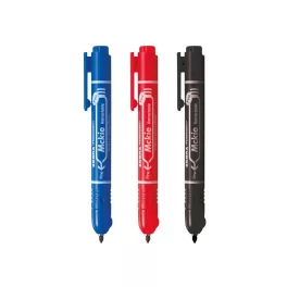   Alkoholos marker 1,3 mm, nyomógombos, Mckie Retractable Zebra  írásszín piros