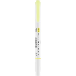   Szövegkiemelő 1,0/3,5 mm, kétvégű, Zebra Mildliner Fluorescent, sárga