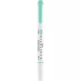   Szövegkiemelő 1,0/3,5 mm, kétvégű, Zebra Mildliner Fluorescent, türkiz