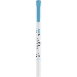   Szövegkiemelő 1,0/3,5 mm, kétvégű, Zebra Mildliner Warm, füstkék
