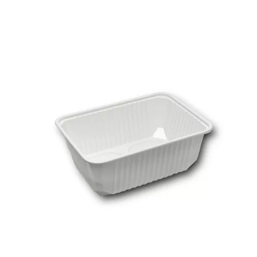 Elviteles doboz alj szögletes 1000 ml PP 50 db/csomag fehér