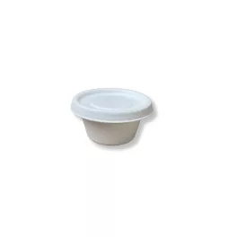   Szószos - öntetes tál alj, 50ml komposztálható cukornád 50 db/csomag