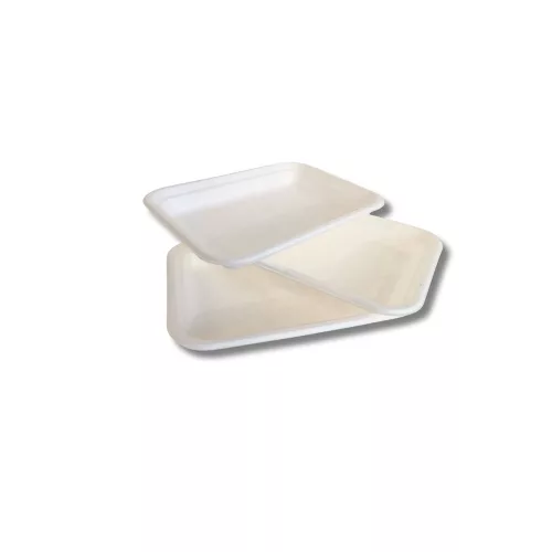 Papírtálca 185 x 135 x 23 mm komposztálható cukornád 125 db/csomag