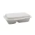 Papírdoboz ételes 2 részes HP3, 23 x 15 x 8 cm komposztálható cukornád 125 db/csomag, natúr
