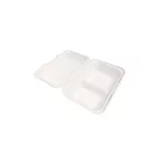 Papírdoboz ételes 2 részes HP3, 23 x 15 x 8 cm komposztálható cukornád 125 db/csomag, natúr