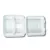 Papírdoboz ételes 3 részes HP4, 23 x 23 x 8cm komposztálható cukornád 100 db/csomag, natúr