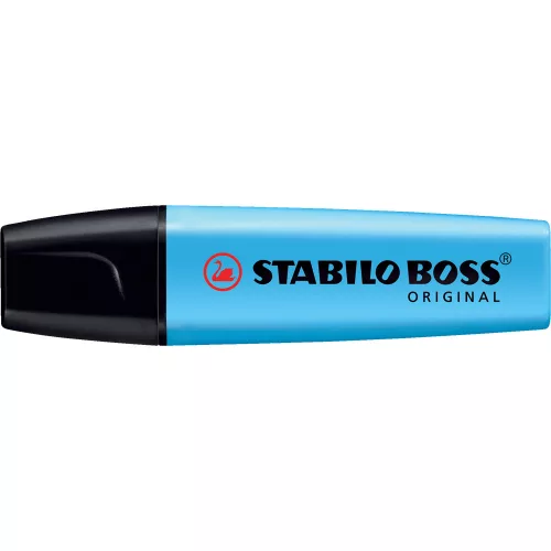 Szövegkiemelő 2-5mm, vágott hegyű, STABILO Boss original kék