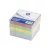 Kockatömb 8x8x6,5cm, ragasztás nélküli, transzparens tartóban színes pasztell 8x8x6,5cm, Bluering®