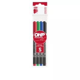 Alkoholos marker készlet, S, OHP Ico, 4 klf.szín