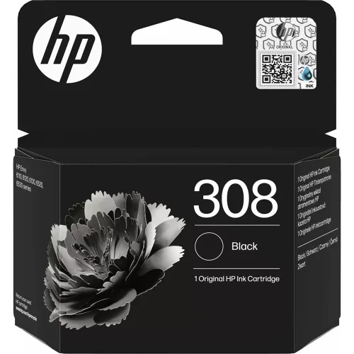 HP 308/7FP21UE tintapatron black ORIGINAL