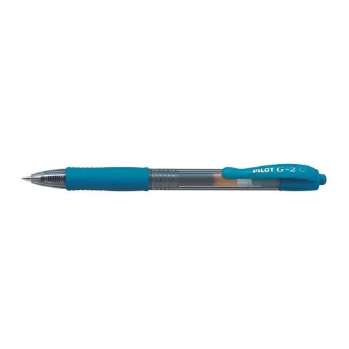 Zseléstoll 0,7mm, nyomógombos Pilot G-2, írásszín türkiz