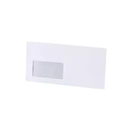   Boríték LA4 enyvezett bélésnyomott bal ablakos 35x90mm A20B20 Bluering® fehér