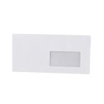 Boríték LA4 enyvezett bélésnyomott jobb ablakos 45x90mm 110 × 220mm J28A20 Bluering® fehér