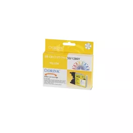Brother LC12/LC1220/LC1240/LC1280XL tintapatron yellow ORINK