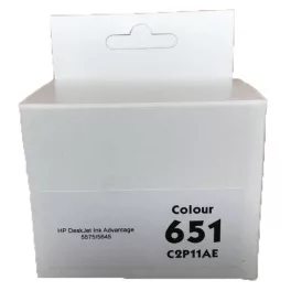 HP 651 színes (C2P11AE) ALFA utángyártott tintapatron