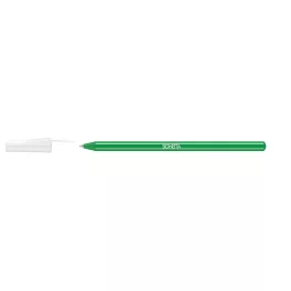 Golyóstoll 0,7mm, kupakos, Ico Signetta, írásszín zöld