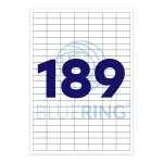 Etikett címke, 25,4x10mm, 100 lap, 189 címke/lap  Bluering®