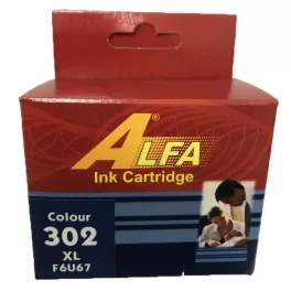 HP 302XL színes (F6U67AE) ALFA utángyártott tintapatron