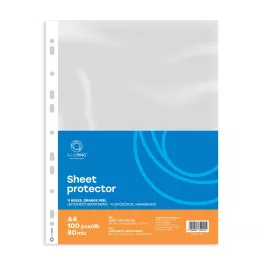   Genotherm lefűzhető, A4, 80 micron narancsos Bluering® 100 db/csomag,
