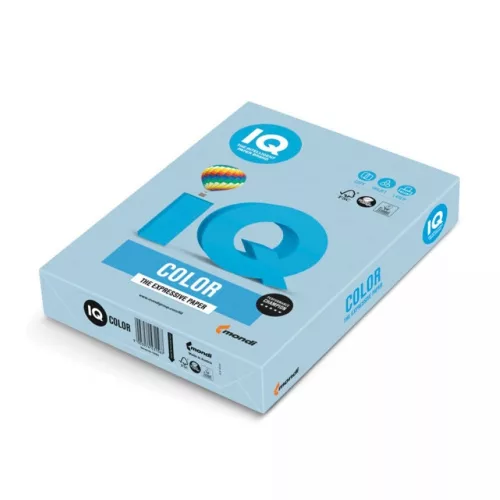Másolópapír, színes, A4, 160g. IQ PBL29 250ív/csomag, pasztell kék