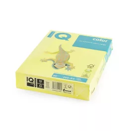   Másolópapír, színes, A4, 80g. IQ 500ív/csomag, neon sárga