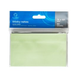  Jegyzettömb öntapadó, 76x127mm, 80lap, Bluering® , pasztellzöld