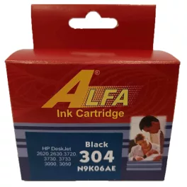 HP 304 fekete (N9K06AE) ALFA utángyártott tintapatron