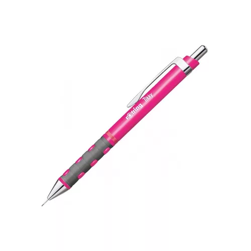 Nyomósirón 0,5mm, neon pink test, Rotring Tikky