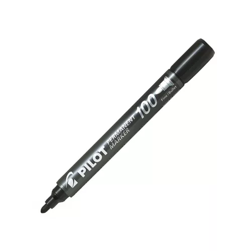 Alkoholos marker 1mm, kerek hegyű, Pilot 100 fekete